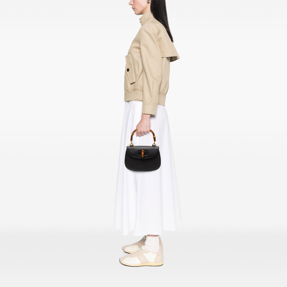 Pre-Loved Gucci Small Grained Calfskin Bamboo Night - Picture 8 of 8